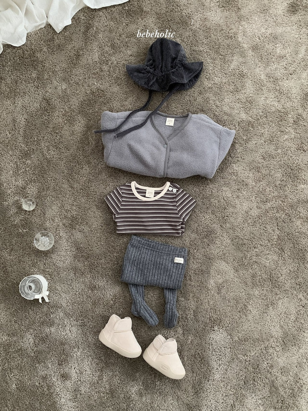 [bebeholic] Knit footed leggings
