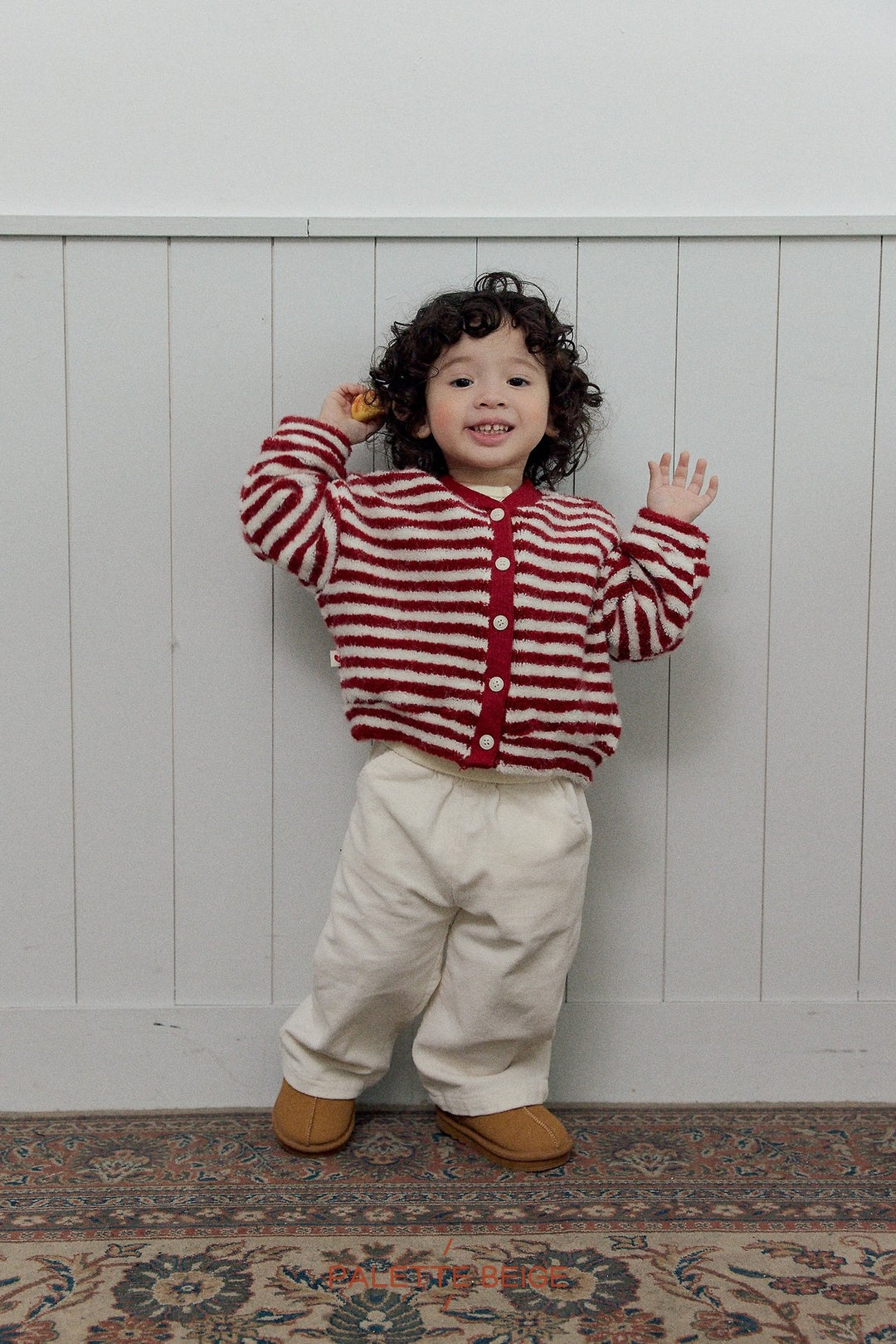 [PALETTE BEIGE] Basic corduroy pants