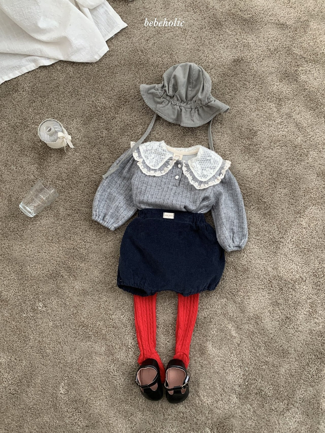 [bebeholic] Pony suspender rompers