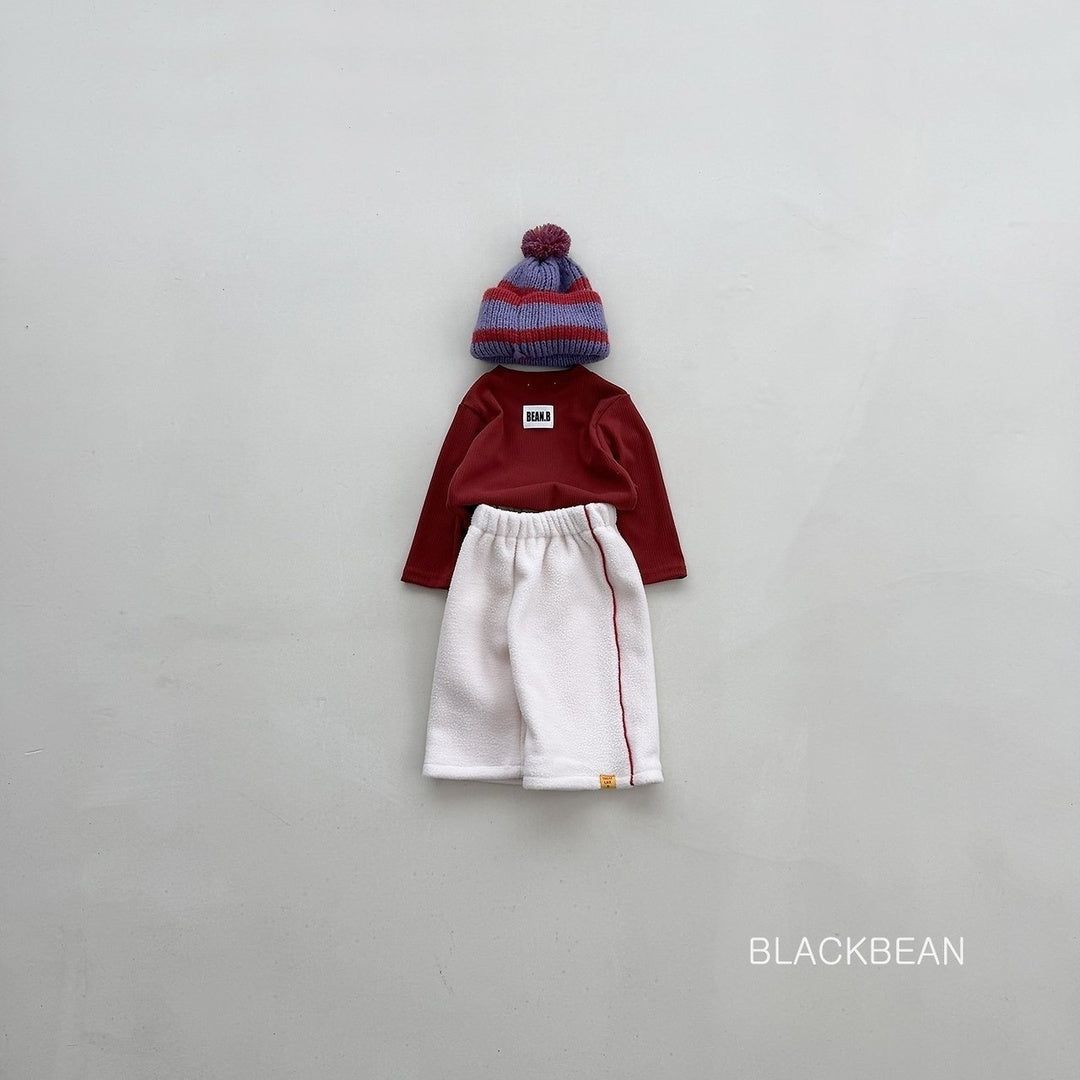 [BLACK BEAN] Post line pants