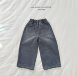 [Melikey] Twill velvet denim pants