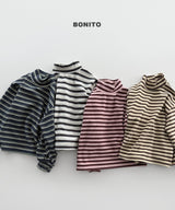 [BONITO] Retro loose halfneck tee