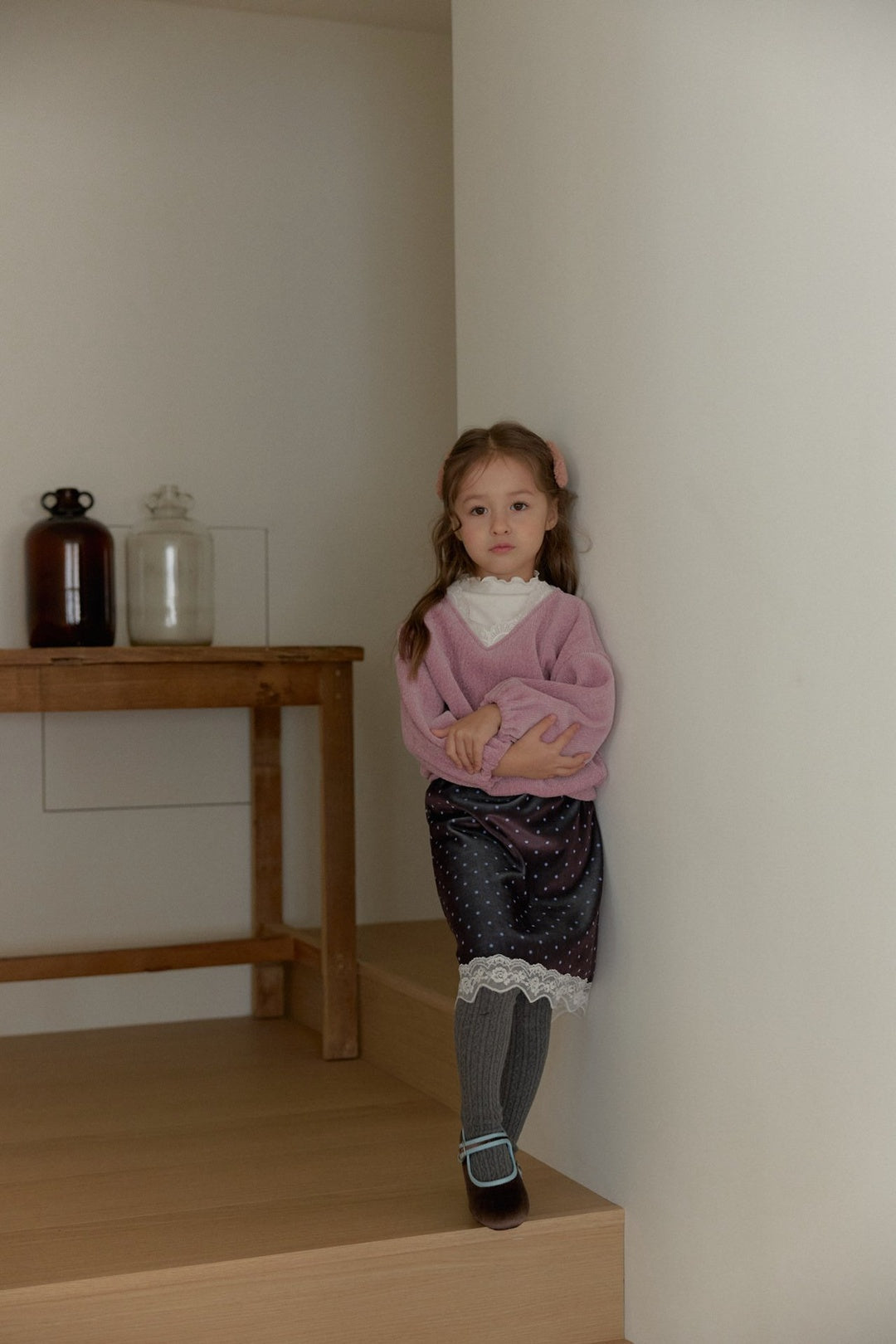 [berryberry] Choco V neck tops