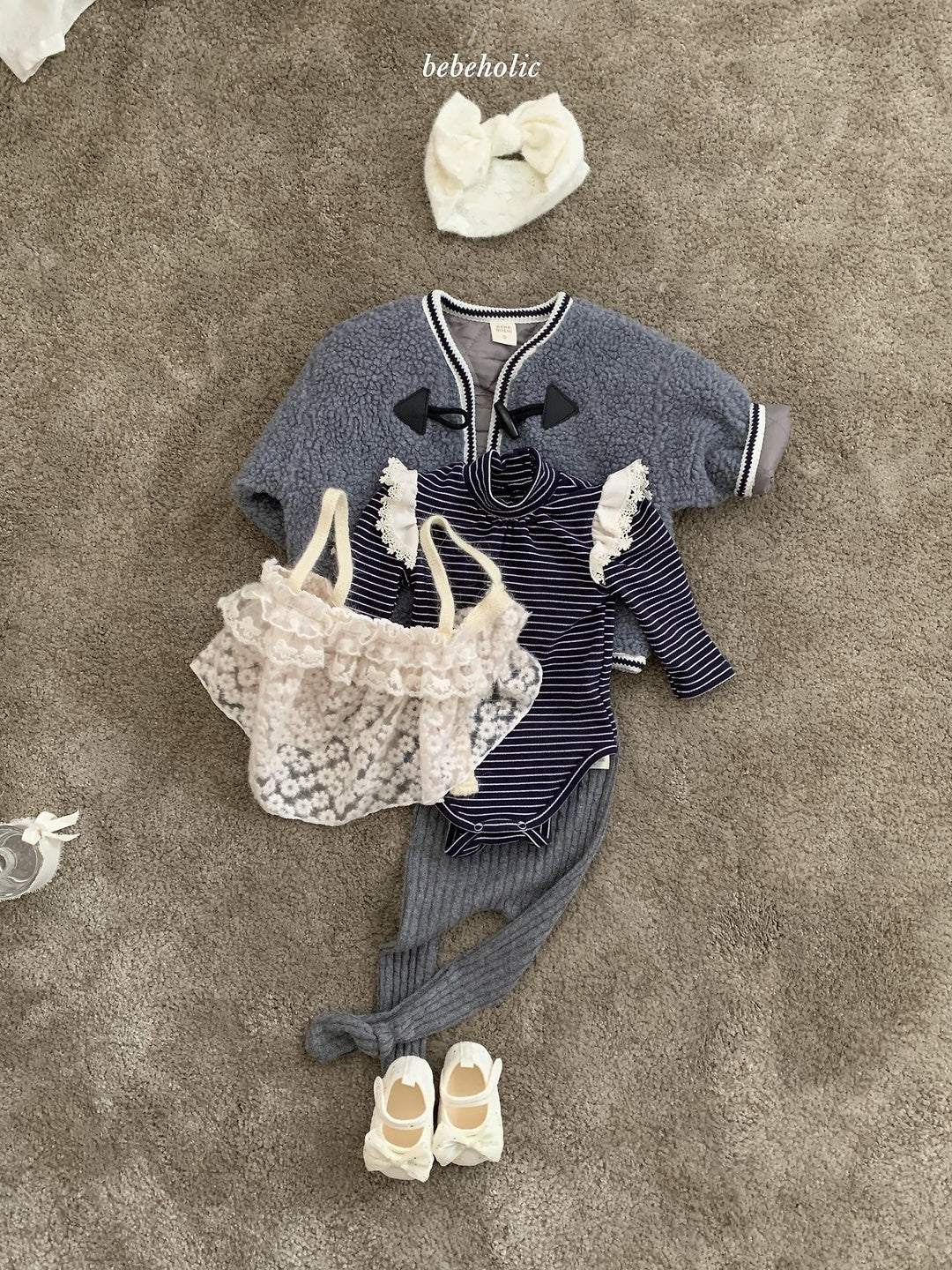 [bebeholic] Ronny stripe wing rompers