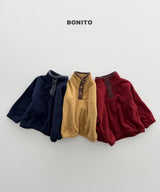 [BONITO] Check placket fleece