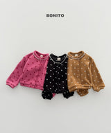 [BONITO] Dot lace cardigan