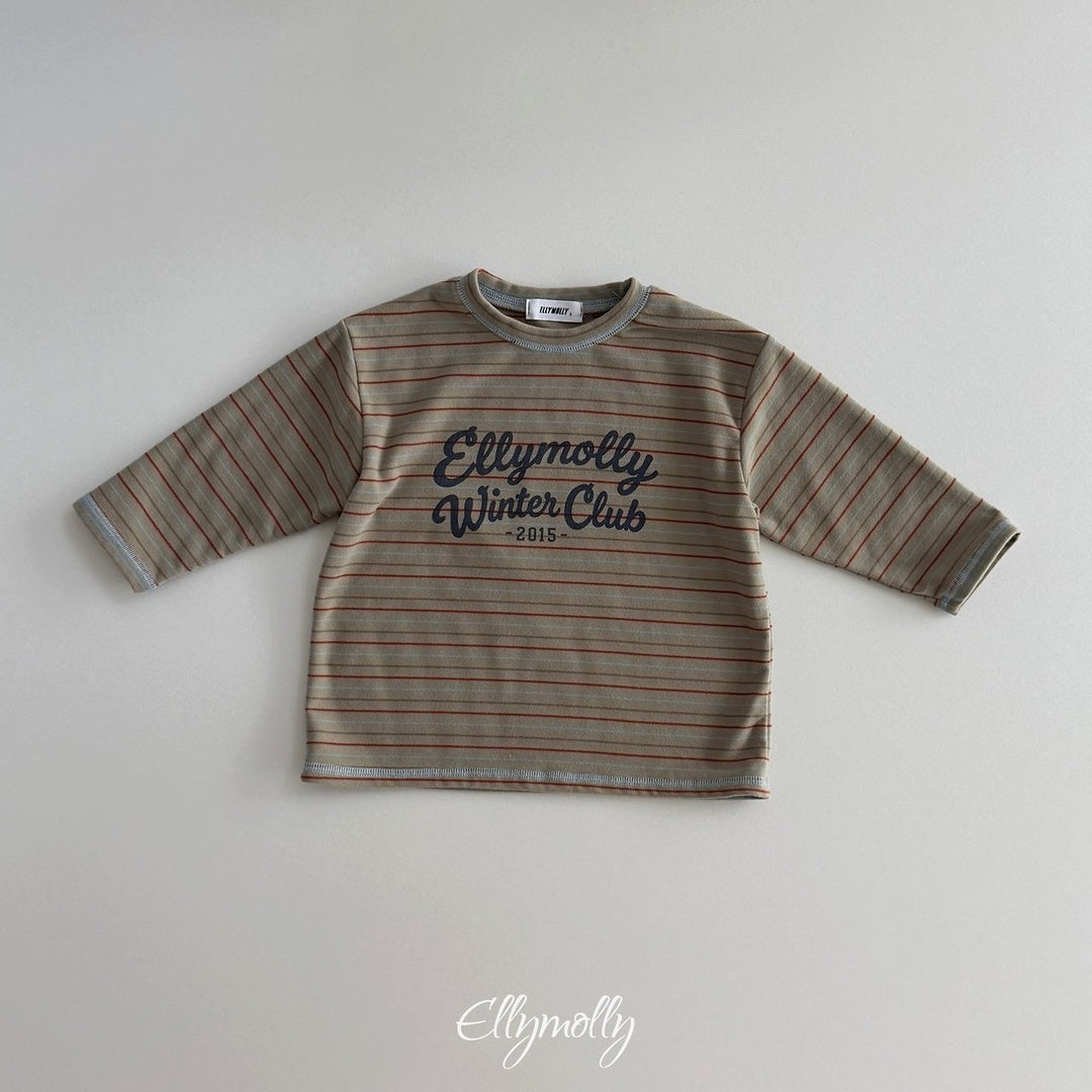 [ELLY MOLLY] Club stripe tee