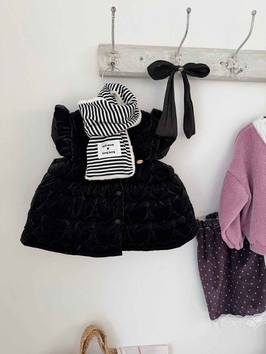 [berryberry] Stripe rib muffler