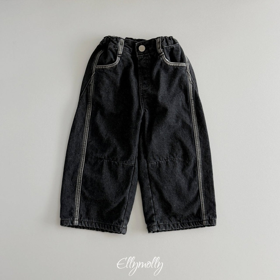 [ELLY MOLLY] Line week denim pants