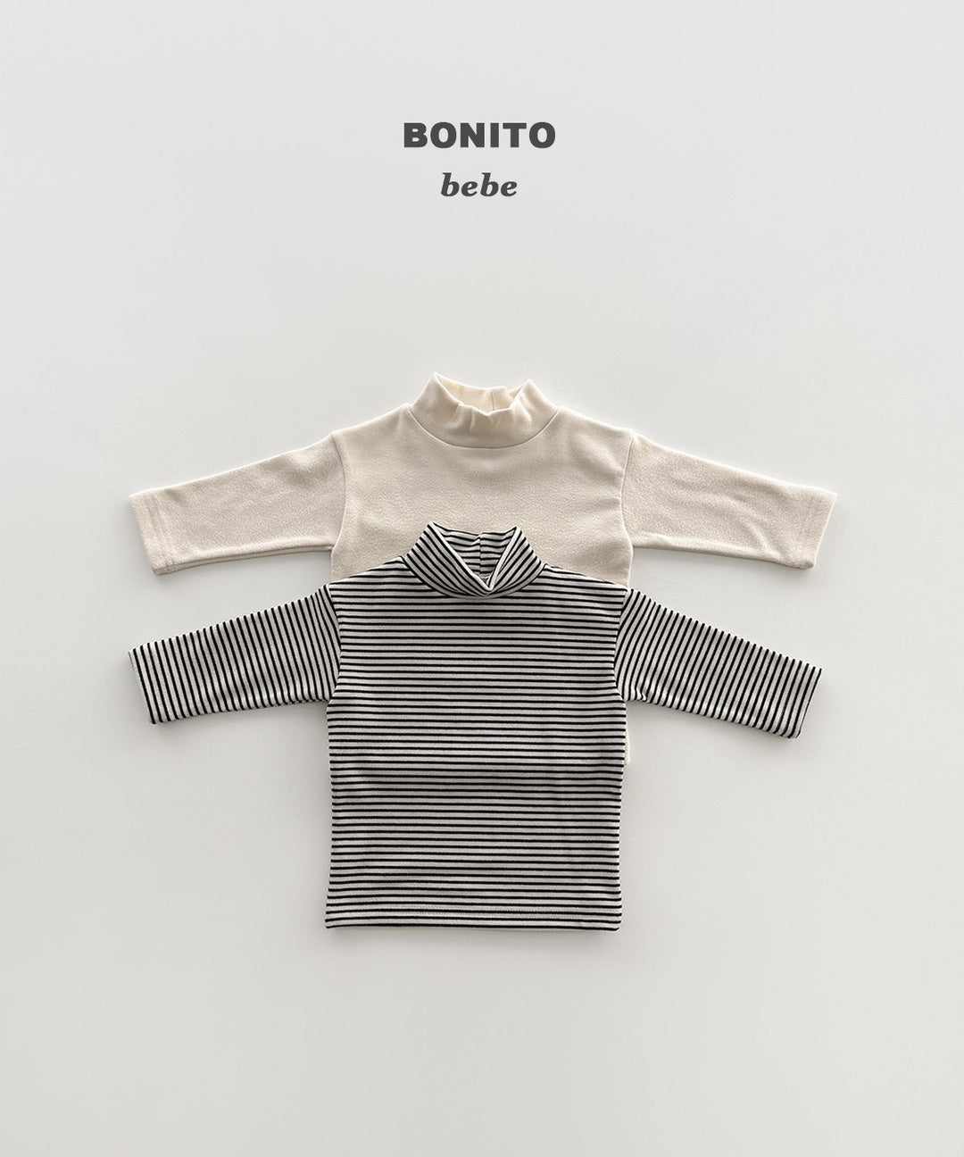 [BONITO] 1+1 highneck tops(baby)