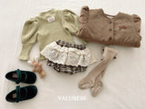 [valubebe] Checked lace bloomer