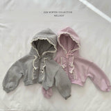 [Melikey] Juju frill hood zip-up