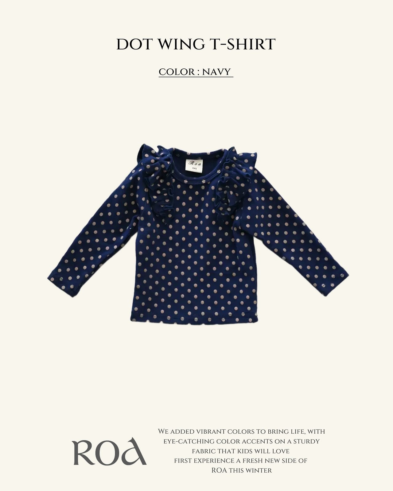 [ROA] Dot wing tee