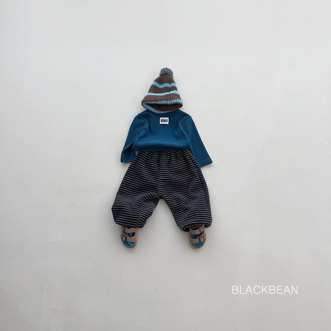 [BLACK BEAN] Churros stripe pants