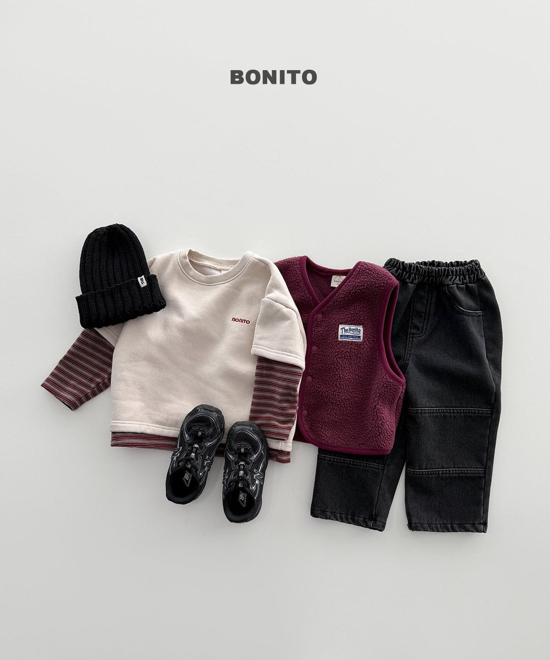 [BONITO] Rib knit beanie