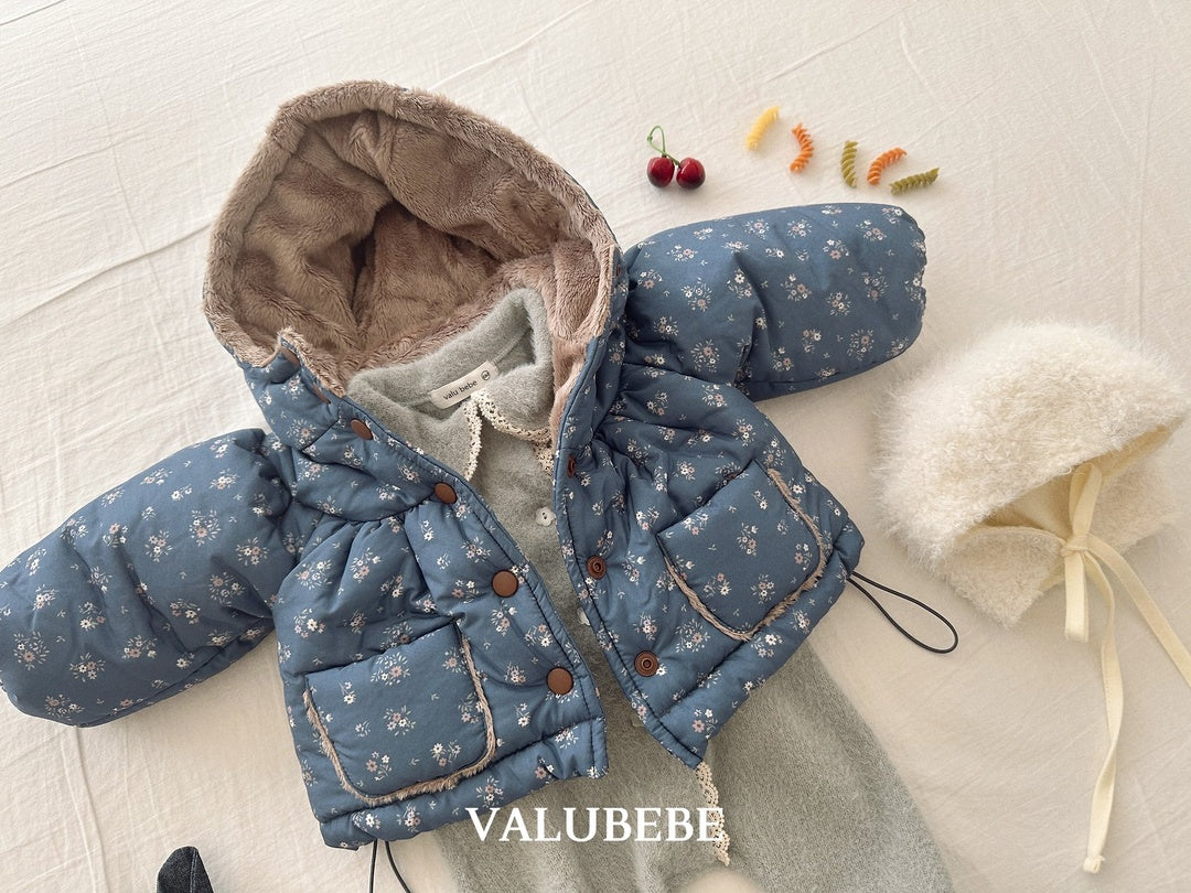 [valubebe] Blanc shirring hood jumper