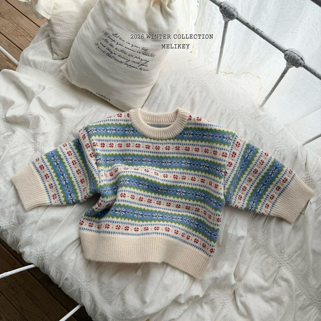 [Melikey] Vintage indian knit