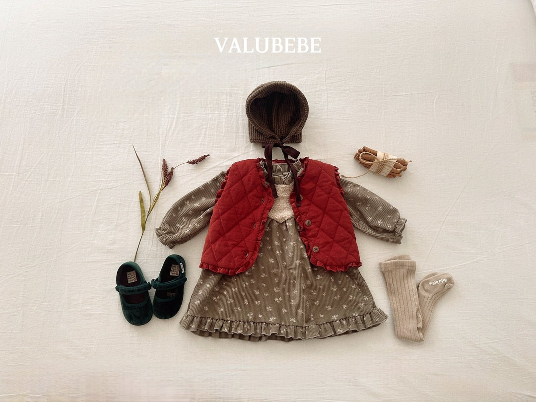 [valubebe] Frill padded vest