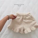 [Melikey] Creamy frill shorts