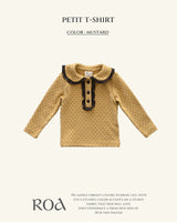 [ROA] Petit dot collar tops