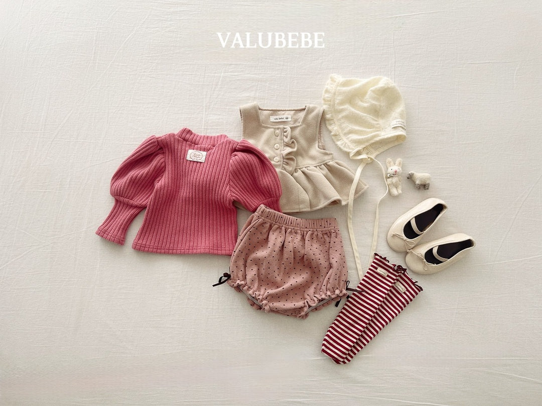 [valubebe] Heart ribbon bloomers