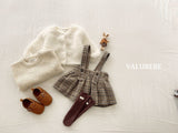 [valubebe] Marv check pleats skirt