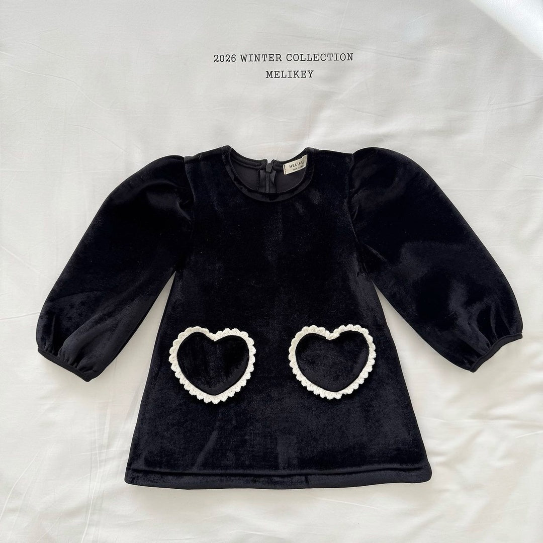 [Melikey] Double heart one-piece