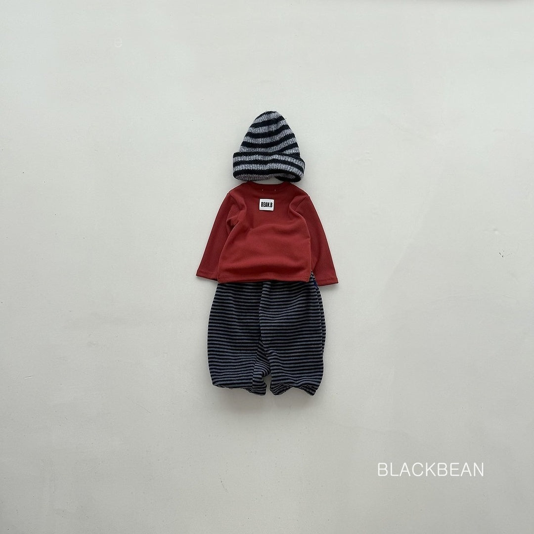 [BLACK BEAN] Churros stripe pants