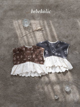 [bebeholic] Elsa flower lace vest