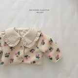 [Melikey] Flower boa jacket