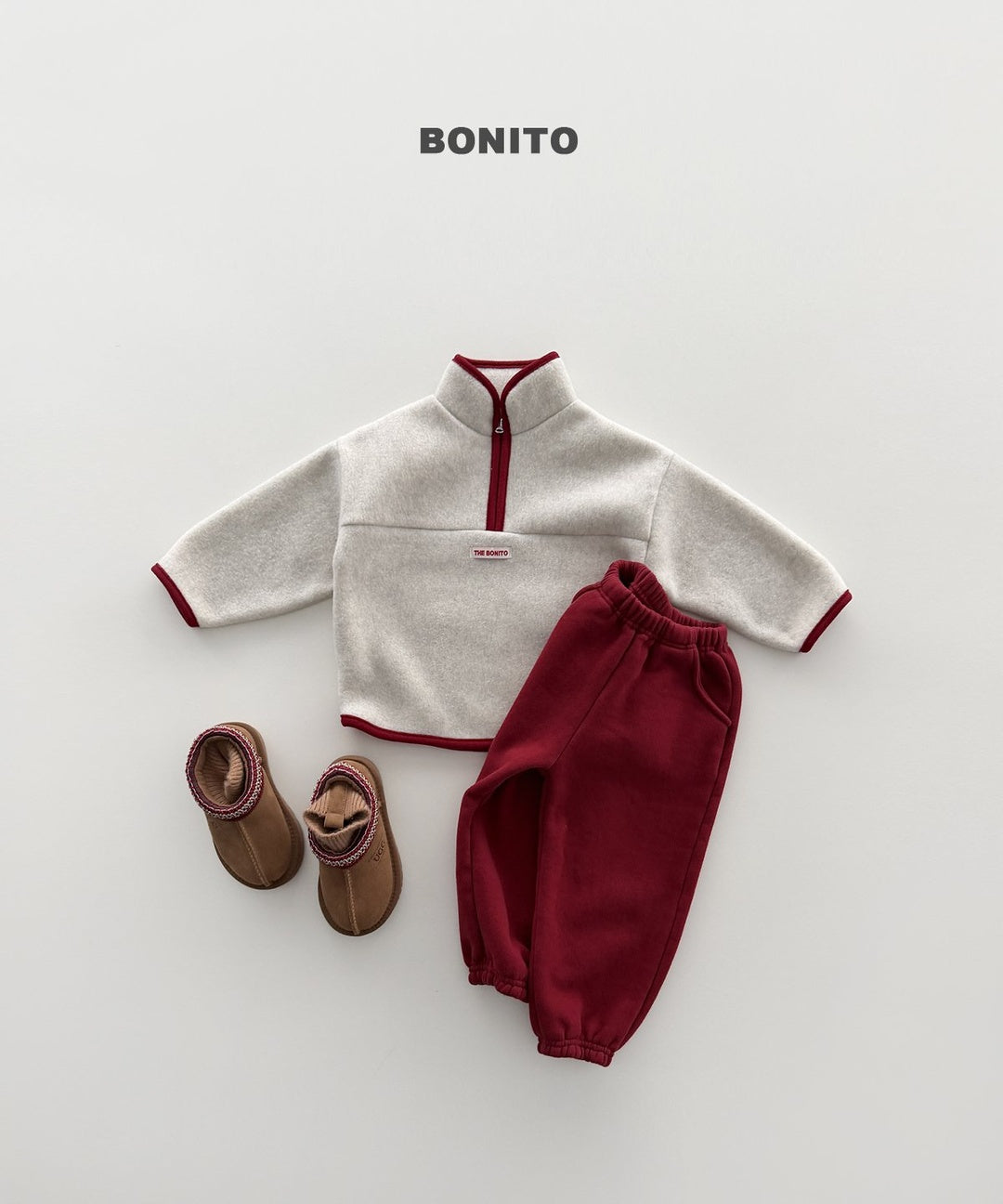 [BONITO] Cotton candy coloration half zip