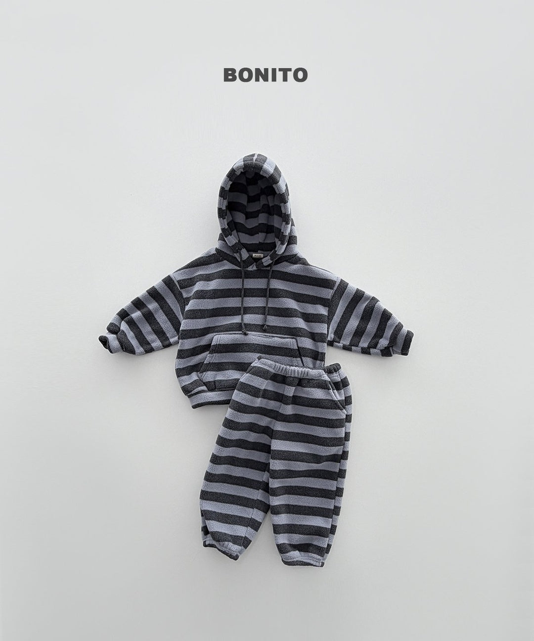 [BONITO] Stripe fleece jogger pants