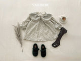 [valubebe] Flower collar corduroy one-piece