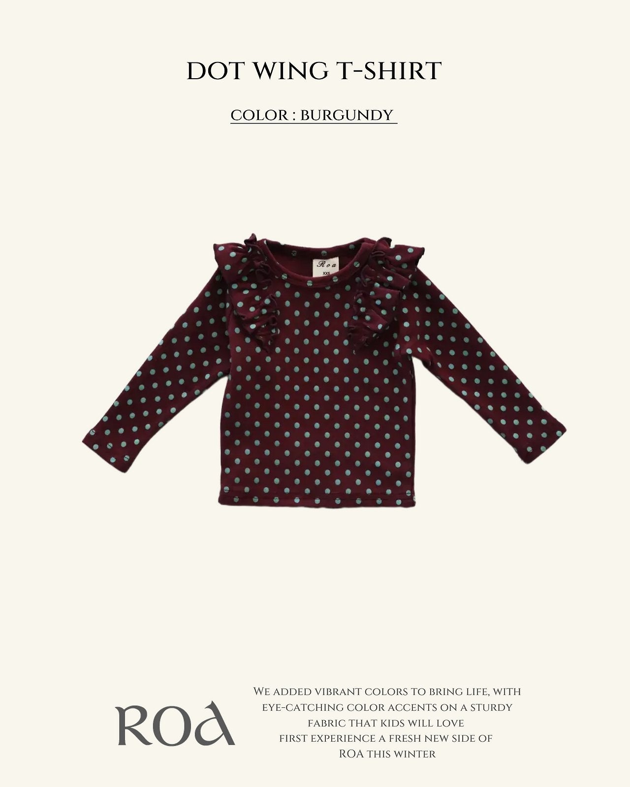[ROA] Dot wing tee