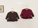 [valubebe] Uni stripe cancan tee