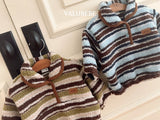 [valubebe] Wrinkle stripe collar anorak