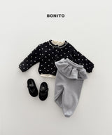 [BONITO] Frill embroidered jogger pants