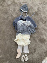 [bebeholic] Maple lace collar tee
