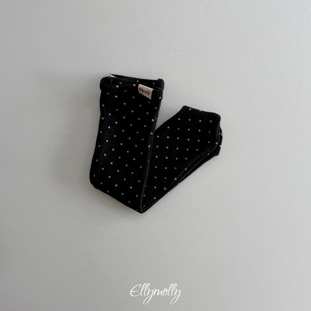 [ELLY MOLLY] Dot rib socks