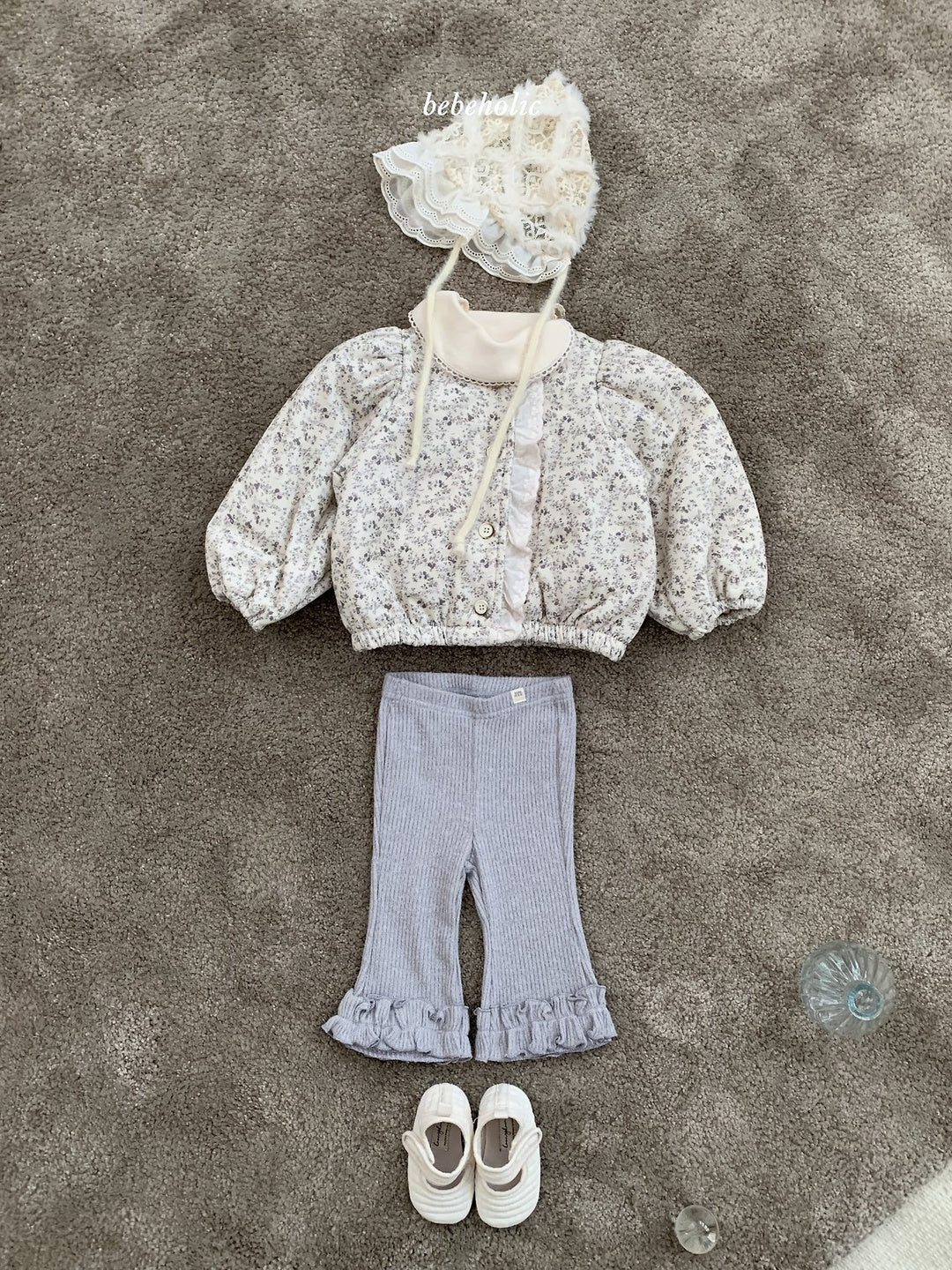 [bebeholic] Lily frill flare pants