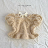 [Melikey] Fur frill puff tops