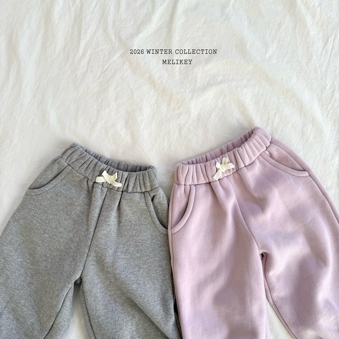 [Melikey] Pocket lace jogger pants