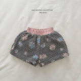 [Melikey] Heart flower boa shorts