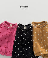 [BONITO] Dot lace cardigan
