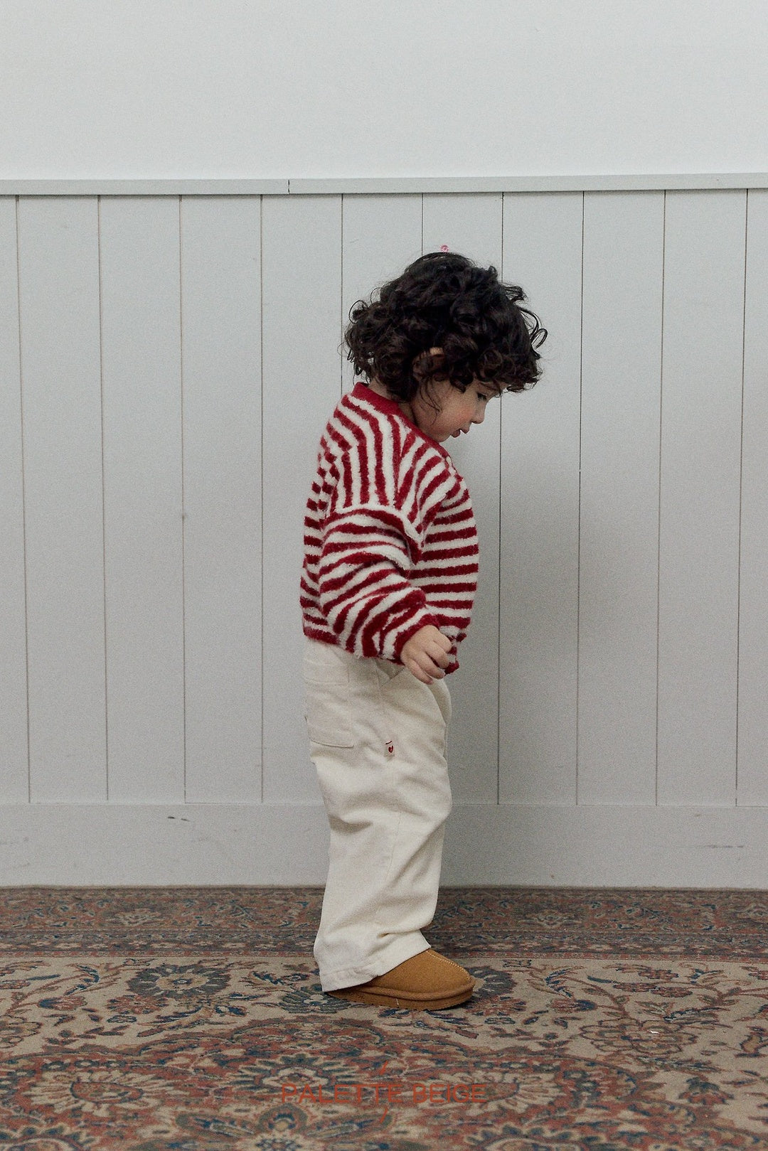 [PALETTE BEIGE] Basic corduroy pants