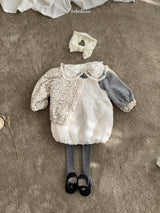 [bebeholic] Balloon rose one-piece