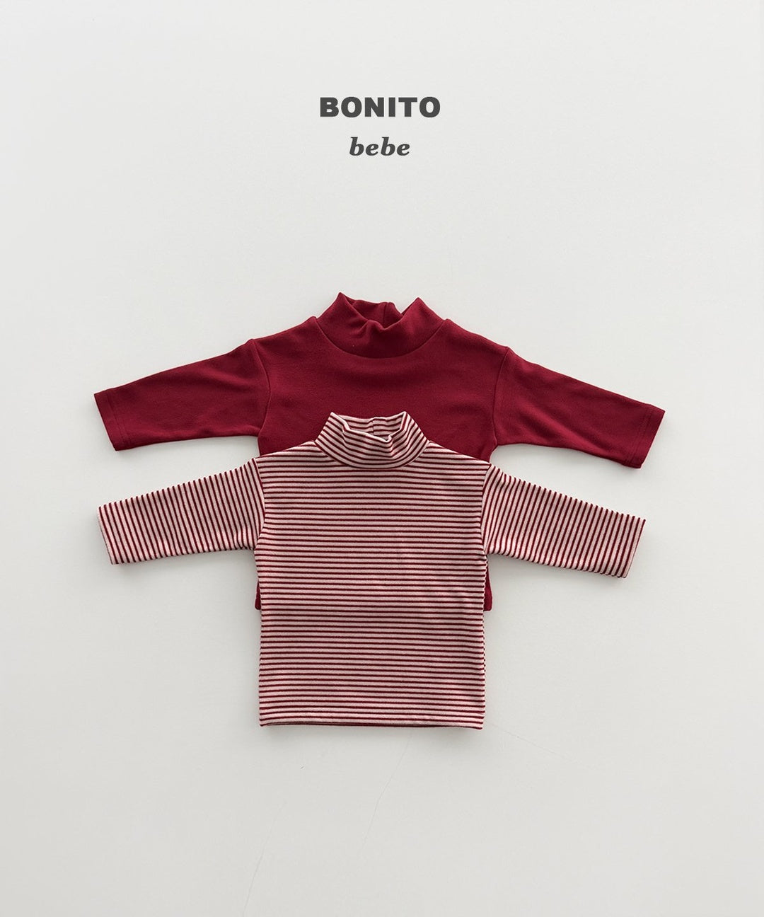 [BONITO] 1+1 highneck tops(baby)