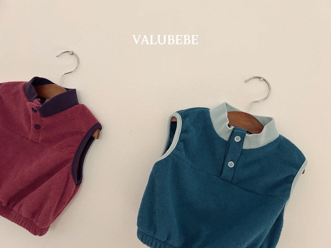 [valubebe] Mild fleece vest