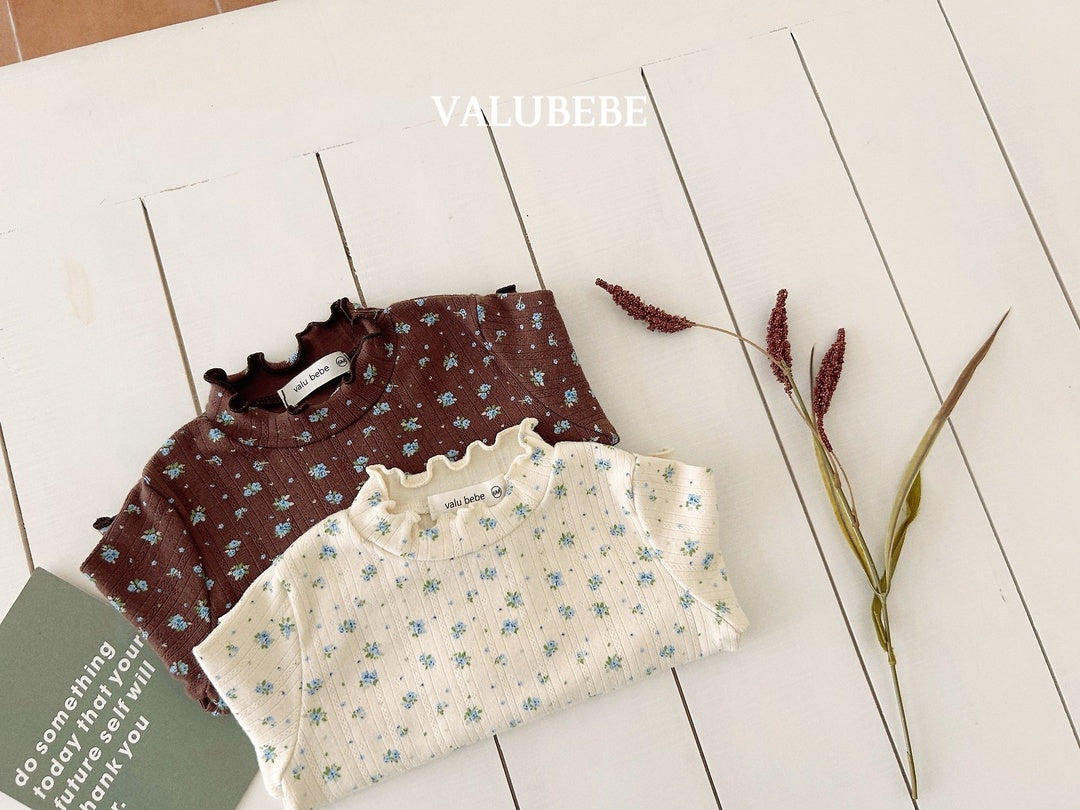 [valubebe] Rose flower mellow tee