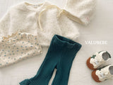 [valubebe] Frill lace bootcut pants